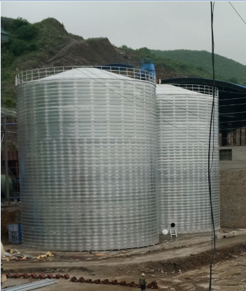 阳泉粮食钢板仓的安装全过程不用热焊接